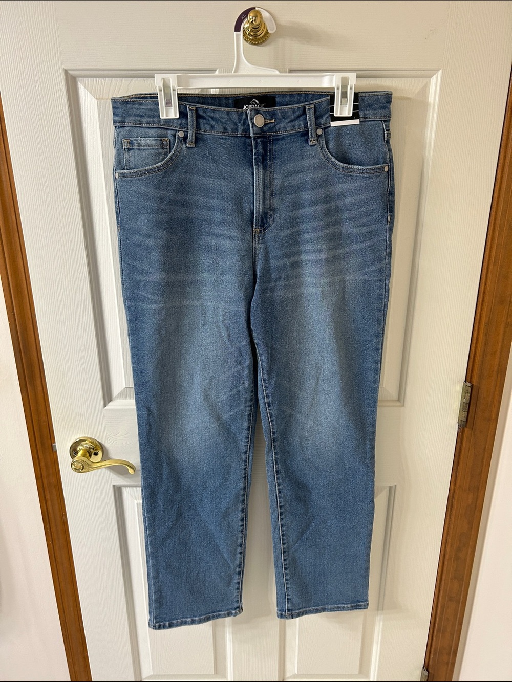 Jordache Women's Blue Straight Denim Jeans